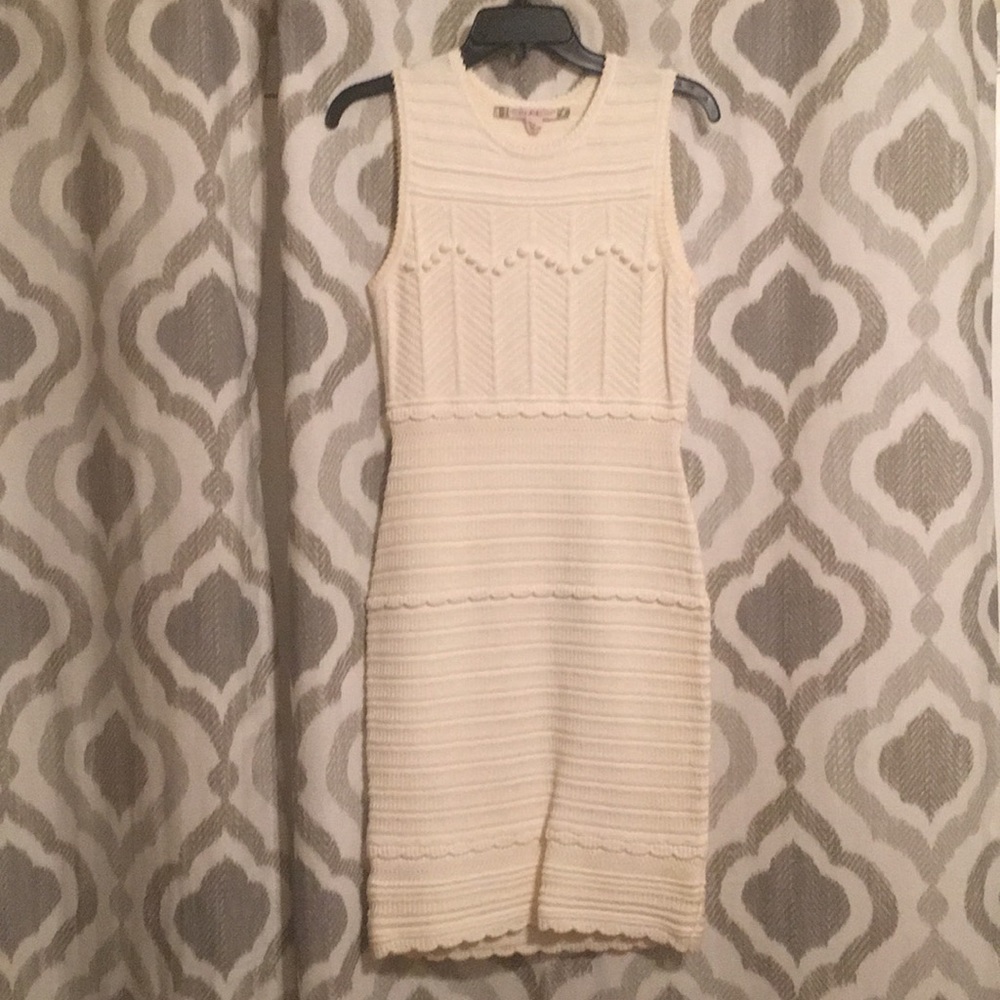 Creme, knit dress